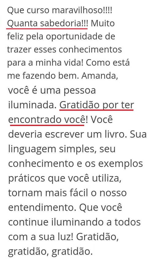 Depoimento de aluna do Clube do Agora